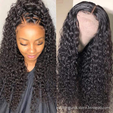 Burmese Raw Virgin Hair Jerry Curly Lace Front Wig Human Hair Deep Part Jerry Curl Weave Short Wig Kinky Curly Wig Lace Front